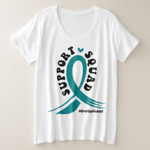 Camiseta Apoiar a Luta Contra o Teal do Câncer de ovário