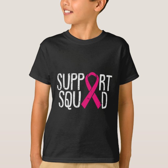 Camiseta Apoiar a Luta da Fita de Sensibilização do Cancer  (Frente)