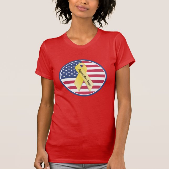Camiseta Apoiar a nossa equipe de tropas (Frente)