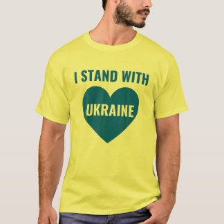Camiseta Apoiar A Posição I Da Ucrânia No Sinalizador