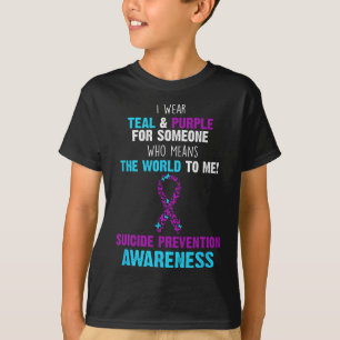 Camiseta Apoiar A Sensibilização Para A Prevenção Do Suicíd