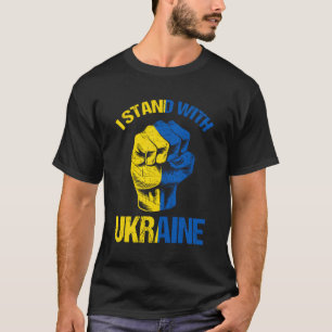 Camiseta Apoiar A Ucrânia I A Defender A Ucrânia Fla Ucrani