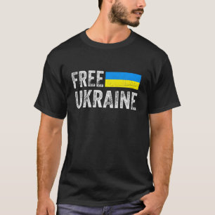 Camiseta Apoiar A Ucrânia I A Par Da Ucrânia Flag Ukr
