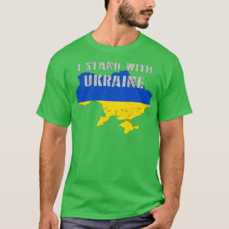 Camiseta Apoiar a Ucrânia I com a Ucrânia