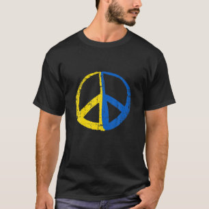 Camiseta Apoiar a Ucrânia - Sinal de paz - Ucrânia - Sinali