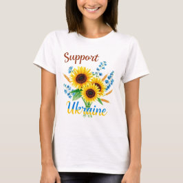 Camiseta Apoiar a Ucrânia Sunflower