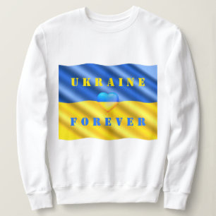 Camiseta Apoiar a Ucrânia Sweatshirt Ucraniana Flag Heart