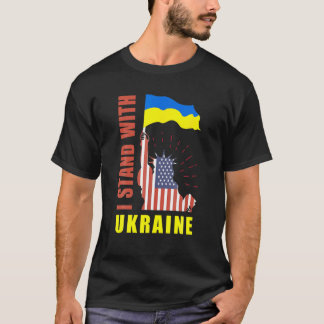 Camiseta Apoiar a Ucrânia Ukrayina - Ucrânia - Gráfico Cute