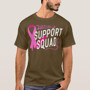 Camiseta Apoiar as mulheres de fita cor-de-rosa com consciê