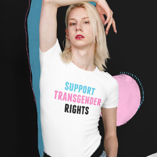 Camiseta Apoiar ativista trans-transgênere de direitos tran
