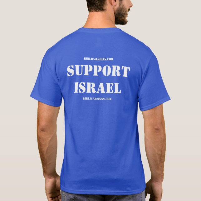Camiseta Apoiar Israel Tee (Verso)