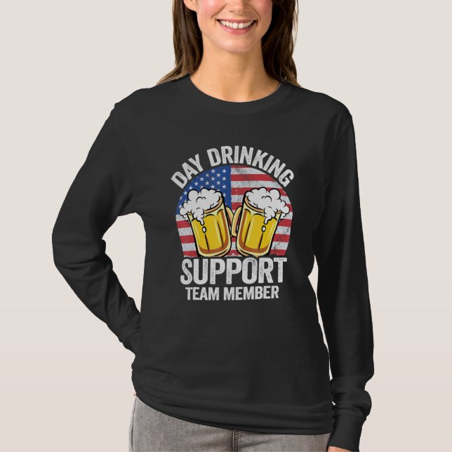 Camiseta Apoiar Membro da Equipe de Bebida Diária Você Me C (Frente)