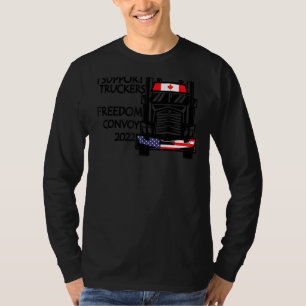 Camiseta Apoiar o Canadian Truckers Freedom Convoy 2022 Usa