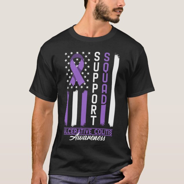 Camiseta Apoiar o Esquadrão de Sensibilização I Úlcera de C (Frente)