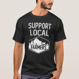 Camiseta Apoiar o mercado dos agricultores locais