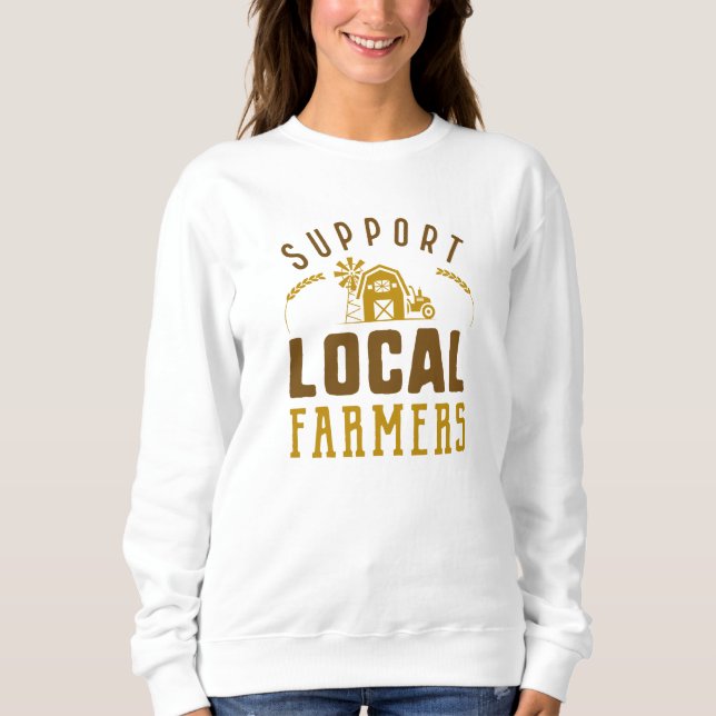 Camiseta Apoiar os agricultores locais (Frente)