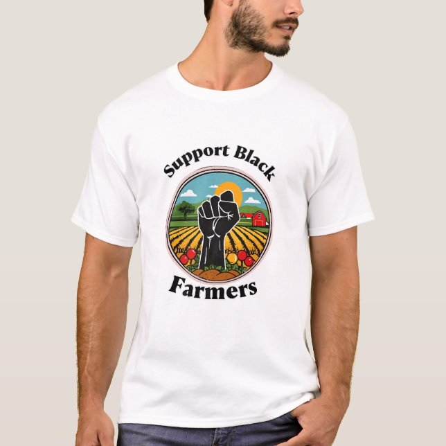 Camiseta Apoiar os agricultores negros (Frente)