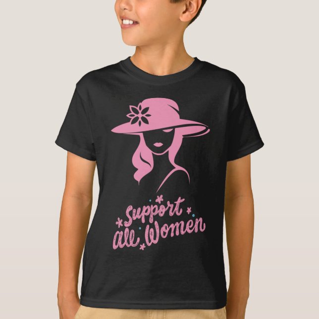 Camiseta Apoiar todas as mulheres (Frente)