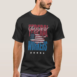 Camiseta Apoiar trabalhadores federais