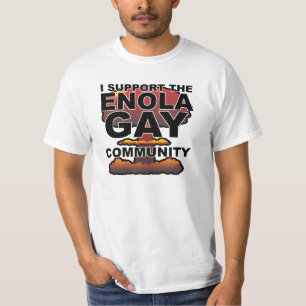 Camiseta Apoie a Comunidade Enola Gay