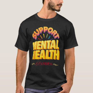 Camiseta Apoie a Consciência da Saúde Mental