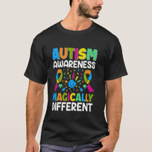 Camiseta Apoie a Consciência do Autismo u2013 Abrace o Mági