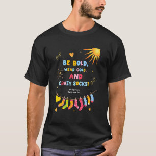 Camiseta Apoie a Consciência do Síndrome de Down com Meia S