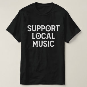 Camiseta Apoie a Música Local Banda Ao Vivo