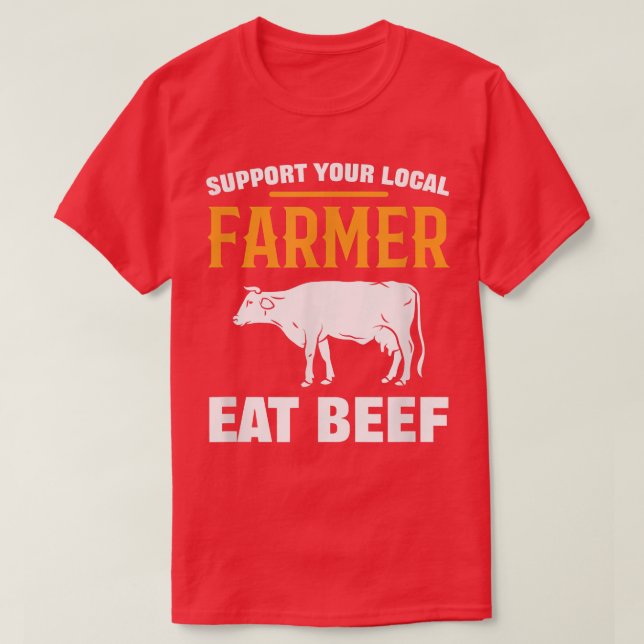 Camiseta Apoie a sua agricultura local Efier na agricultura (Frente do Design)