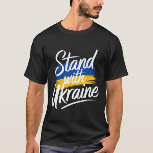 Camiseta Apoie a Ucrânia Apoio Solidariedade Paz Ucrânia