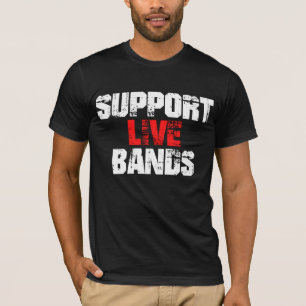 Camiseta Apoie Bandas Ao Vivo