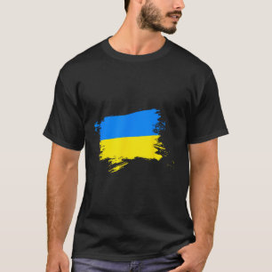 Camiseta Apoie Bandeira da Ucrânia Orgulho Ucraniano Coraçã