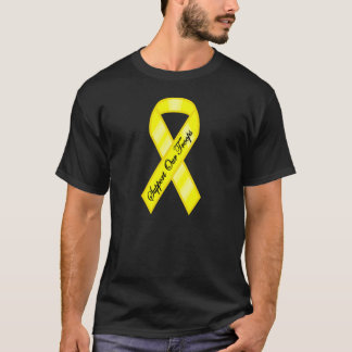 Camiseta Apoie nossa fita amarela das tropas