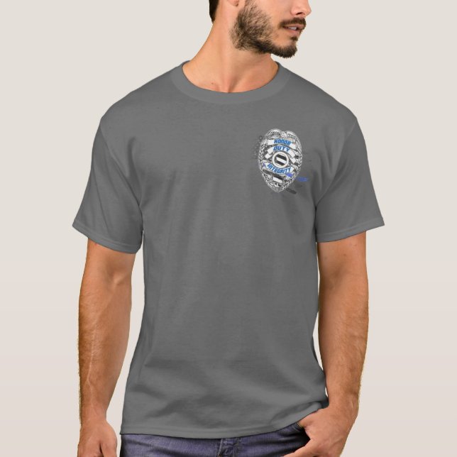 Camiseta apoie o azul (Frente)