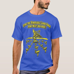 Camiseta Apoie o NRAO! Oferecer suporte ao VLA da próxima g