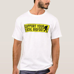 Camiseta Apoie o Seu Pé Grande Local Divertido Amante do Pé