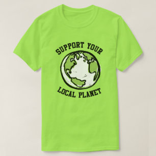 Camiseta Apoie o seu planeta local