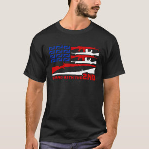 Camiseta Apoie Orgulhamente A Segunda Emenda Gun American