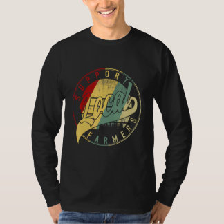 Camiseta Apoie os Agricultores Locais Mercado de Agricultor