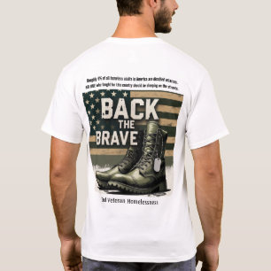 Camiseta Apoie os Valentes – Sem-abrigo Veteranos
