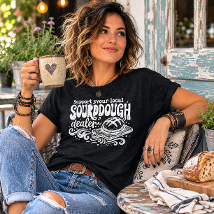 Camiseta Apoie Seu Comerciante Local de Massa Ácida