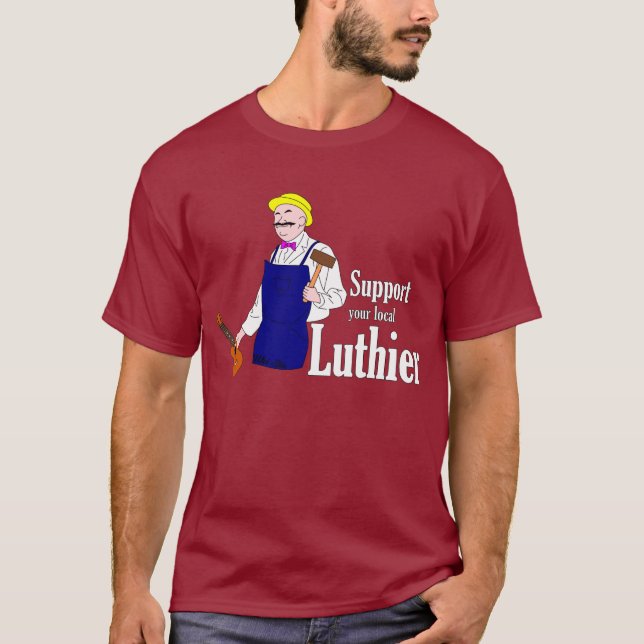 Camiseta Apoie seu Luthier local (Frente)