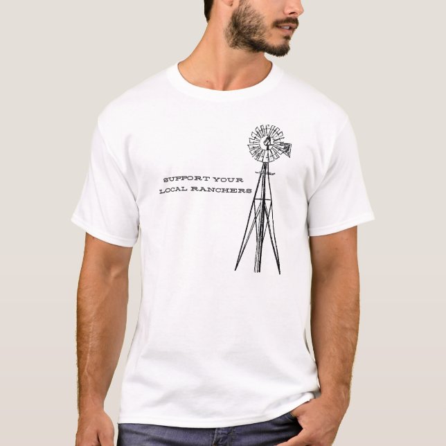 Camiseta Apoie seus pecuaristas locais (Frente)