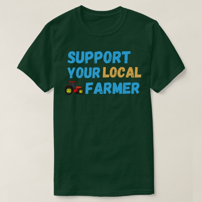 Camiseta Apoie sua agricultura local (Frente do Design)