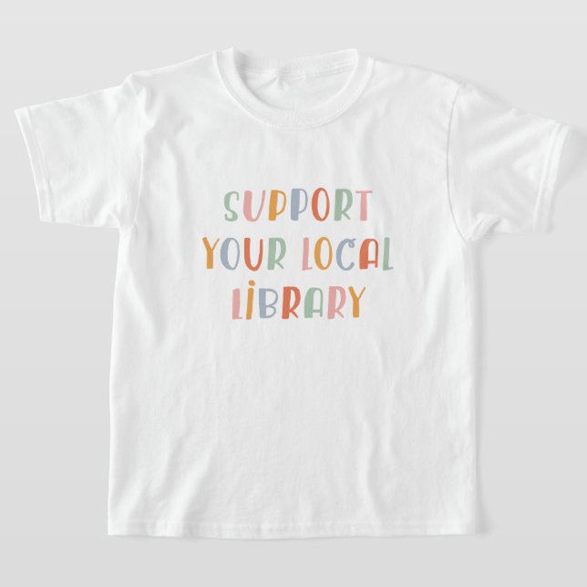 Camiseta Apoie Sua Biblioteca Local (Postura )