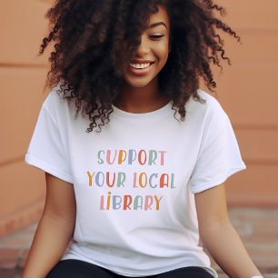 Camiseta Apoie Sua Biblioteca Local