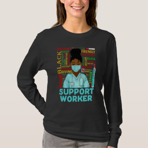 Camiseta Apoiem mulheres afro-americanas historiadoras negr