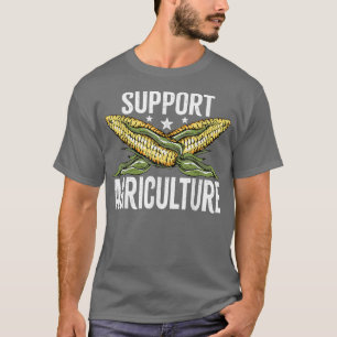 Camiseta Apoio à agricultura de milho Farmer Agricultor de