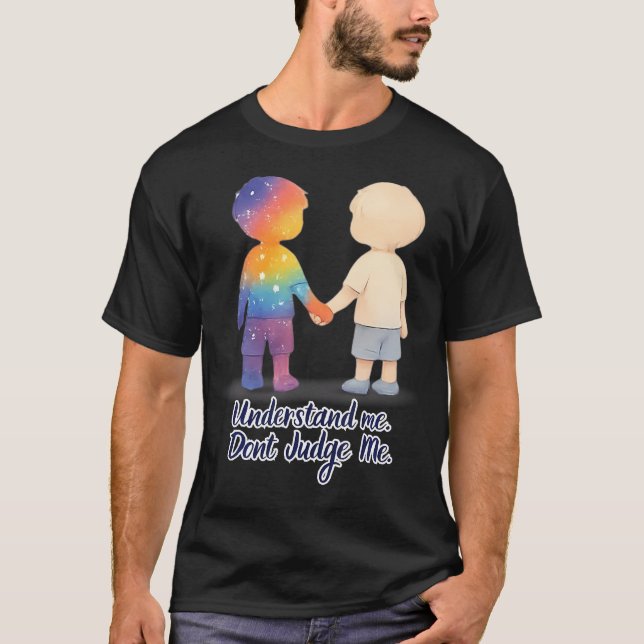 Camiseta Apoio à Conscientização do Autismo E (Frente)