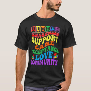 Camiseta Apoio à conscientização do autismo para crianças m